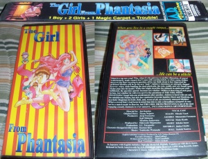 The Girl from Phantasia VHS Rental Box